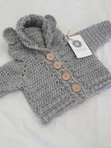 Bear Hoody - Wool - Fawn