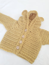 Load image into Gallery viewer, Bear Hoody - Wool - Apricot