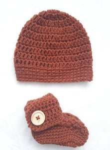 Bear Set - Wool - Rust