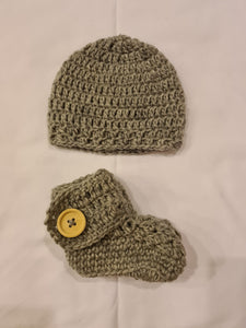 Bear Set - Wool - Grey