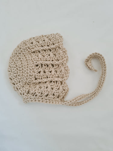 Organic Cotton Shell Bonnet