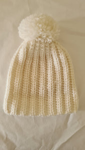 Pom Pom Beanie - Snow