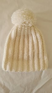 Pom Pom Beanie - Linen