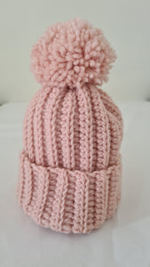 Pom Pom Beanie - Apricot