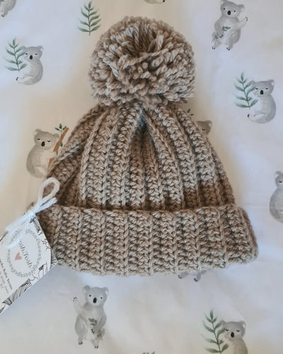 Pom Pom Beanie - Fawn